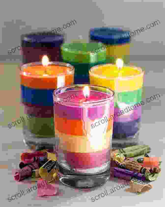 A Collection Of Homemade Candles In Various Shapes, Colors, And Scents Gifts In Jars: Homemade Cookie Mixes Soup Mixes Candles Lotions Teas And More