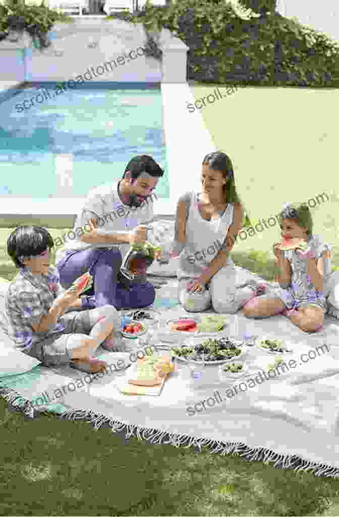 A Family Enjoying A Picnic In A Park, Surrounded By Lush Greenery And A Clear Blue Sky I Live In South Carolina