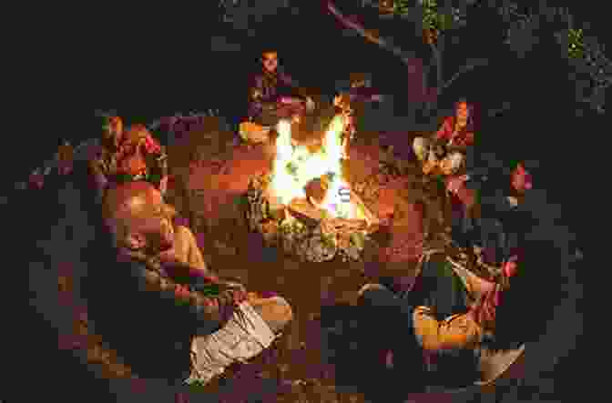 A Group Of People Sitting Around A Fire In A Cave. A History Of Ancient And Early Medieval India: From The Stone Age To The 12th Century