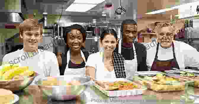 A Group Of People Working Together In A Communal Kitchen. Hippie Woman Wild: A Memoir Of Life Love On An Oregon Commune