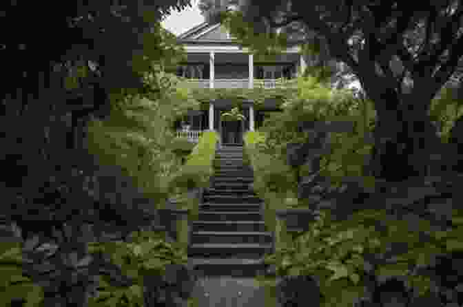 A Historic Building With White Pillars And A Grand Staircase, Surrounded By Lush Greenery I Live In South Carolina