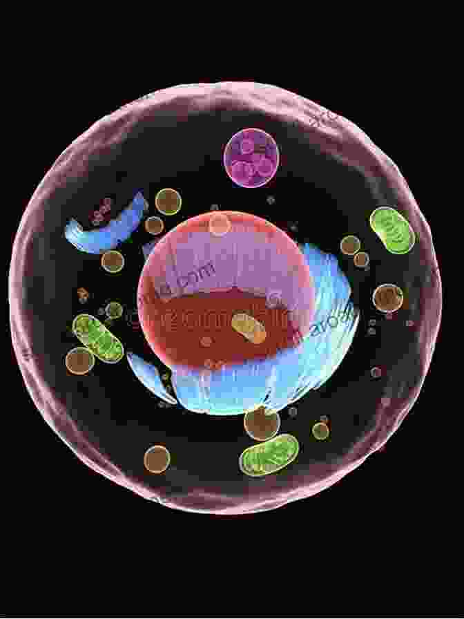 A Microscopic Image Of A Cell, Illustrating The Vibrant Dance Of Energy And Consciousness Within. THE WORLD OF CELLS (THE ELECTRONIC AND SPIRITUAL ORIGIN OF HUMAN BEING)