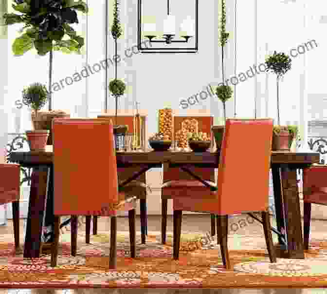 A Vibrant Dining Room With A Large Wooden Table, Colorful Chairs, And A Wall Of Glass Windows The Modern Organic Home: 100+ DIY Cleaning Products Organization Tips And Household Hacks