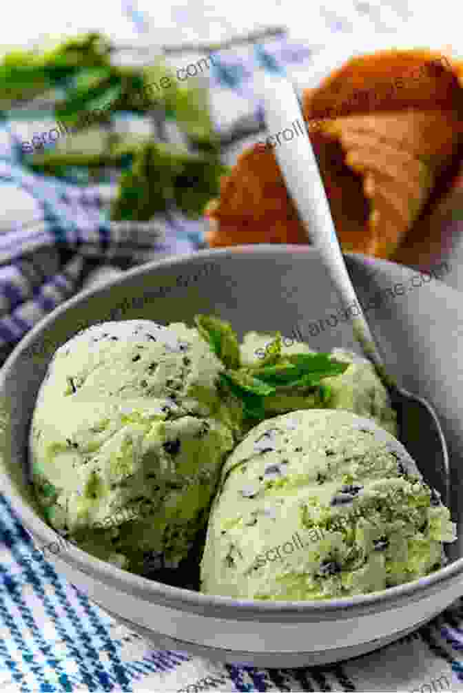 A Vibrant Garden With An Abundance Of Fresh Mint, Berries, And Other Ice Cream Ingredients Ice Cream : Grow Your Own Ingredients