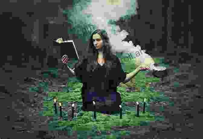 A Woman Casting A Spell With A Backdrop Of Nature The Of Shadows: Red White And Black Magic Spells Beginner Witchcraft Spellbook Of Rituals