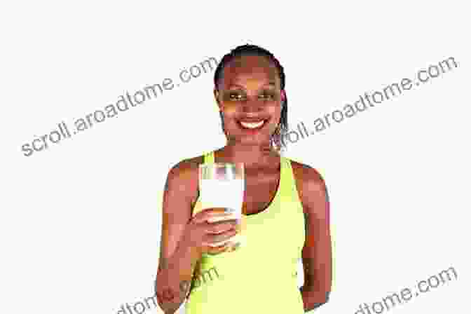 A Woman Smiling And Holding A Glass Of Milk, Symbolizing The Importance Of Vitamin Therapy For Bone Health Osteoporosis Osteopenia: Vitamin Therapy For Stronger Bones (Share The Health)