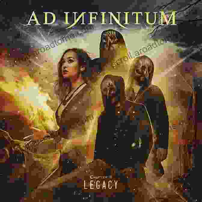 Ad Infinitum Book Cover Featuring A Mysterious Figure Standing On The Edge Of A Cliff, Looking Out Into A Vast And Unknown Landscape. Ad Infinitum Bryce Main