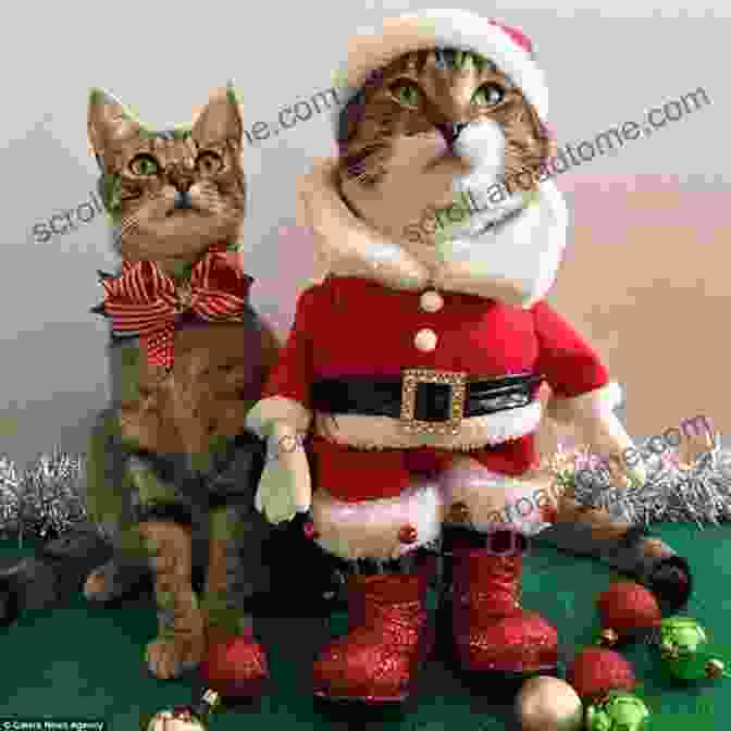 Cats Dressed In Festive Attire, Celebrating Various Holidays Peaches And Paprika Celebrating All Year Long: How 2 Cats Found 100 Crazy Holidays To Celebrate (Celebrations)