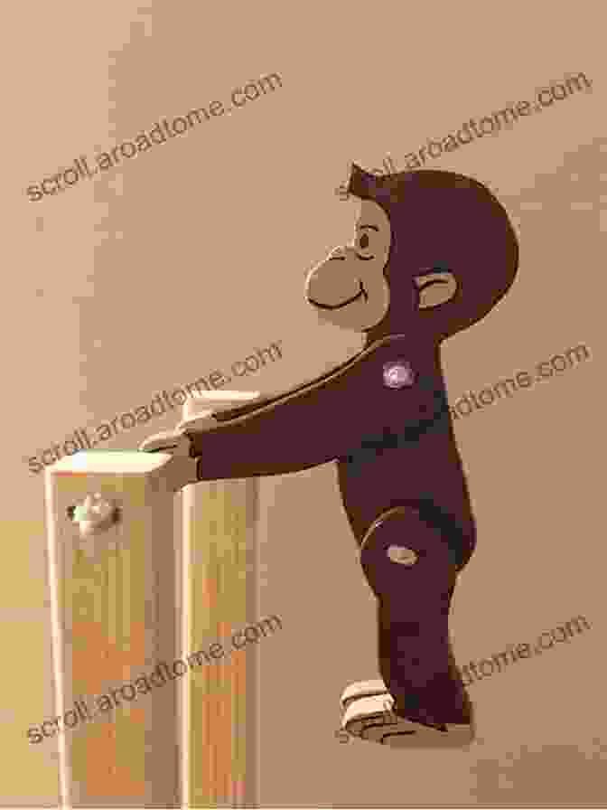 Curious George Explores The Texture Of A Wooden Toy, Discovering Its Intricate Patterns And Smooth Surface. Curious George Discovers The Senses