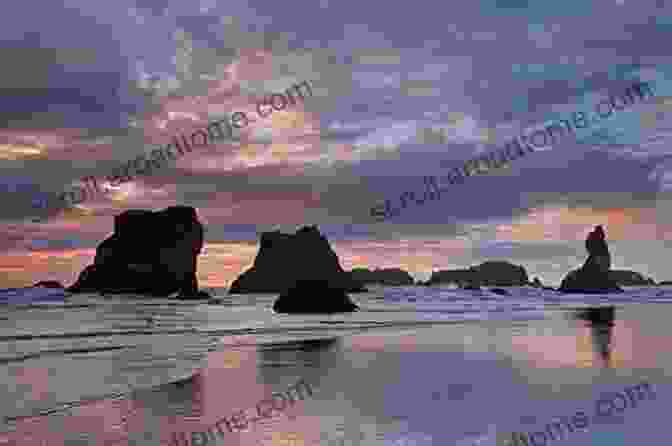 Dramatic Sunset Over A Towering Sea Stack Along The Oregon Coast The View From Cascade Head: Lessons For The Biosphere From The Oregon Coast