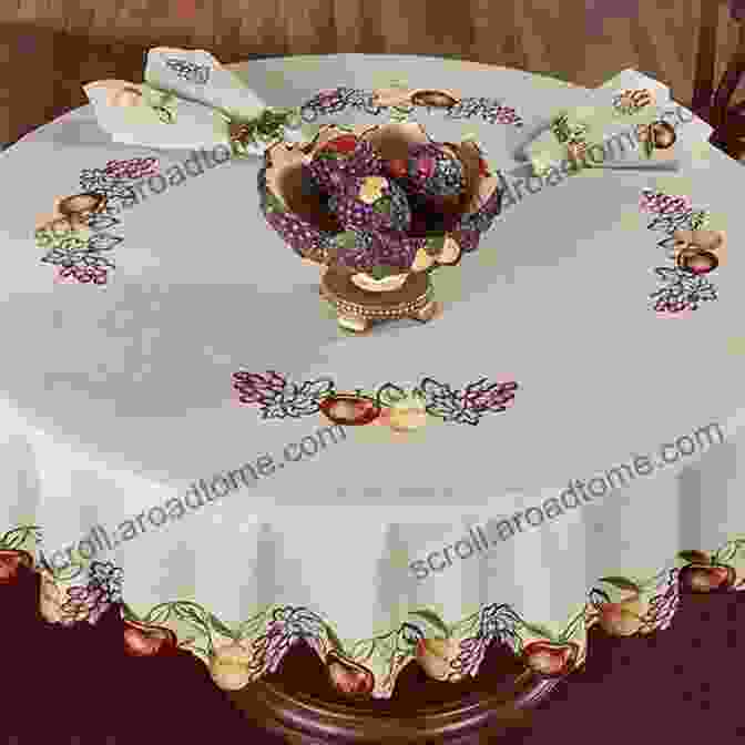 Embroidered Tablecloth With Floral Design Embroidery Pour La Maison: 100 French Designs For The Home