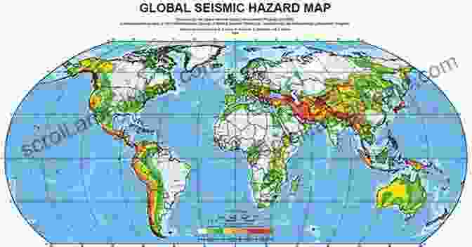 Global Earthquake Risk Map Highlighting Areas Prone To Seismic Activity Earthquakes: Risk Detection Warning And Research