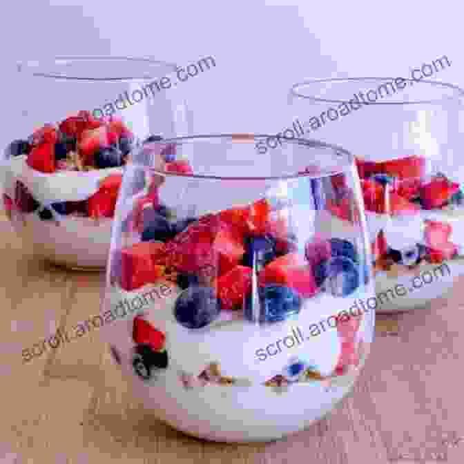 Greek Yogurt Parfait With Berries And Granola Protein Snacks: 15 Healthy And Delicious Snack Recipes For Weight Loss (protein Protein Recipes Snacks Cookbook Healthy Snacks Lose Weight Fast Dieting For Women Fat Loss Tips)