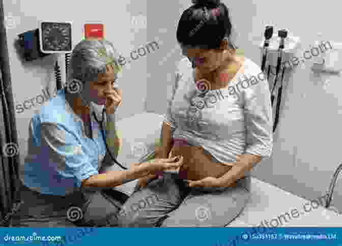 Pregnant Woman Being Examined By A Doctor With A Stethoscope Heart Disease In Pregnancy Celia Oakley