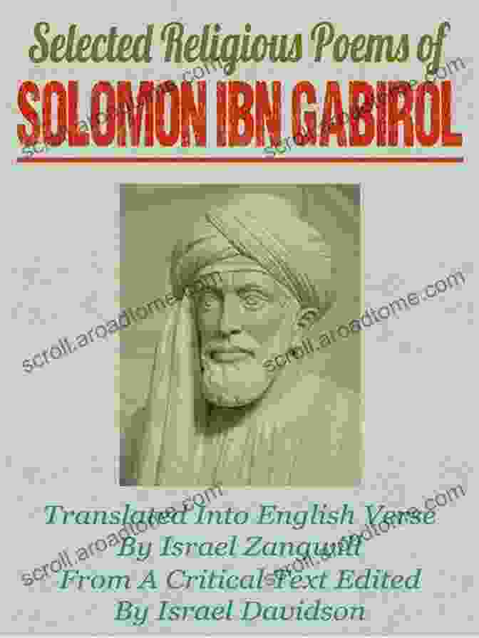 Selected Poems Of Solomon Ibn Gabirol Book Cover With A Portrait Of The Poet Selected Poems Of Solomon Ibn Gabirol (The Lockert Library Of Poetry In Translation 48)