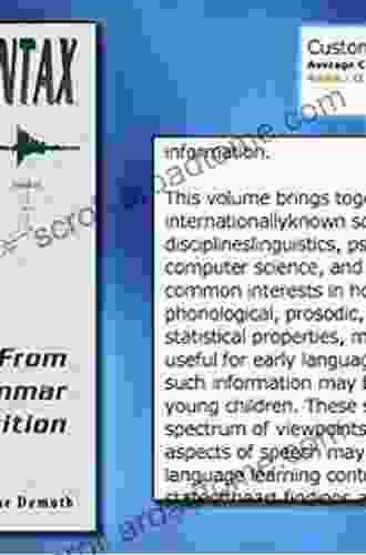 Signal To Syntax: Bootstrapping From Speech To Grammar In Early Acquisition